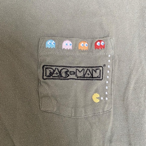 PAC-MAN Embroidered Mens Tee - Picture 2 of 5